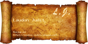 Laudon Judit névjegykártya